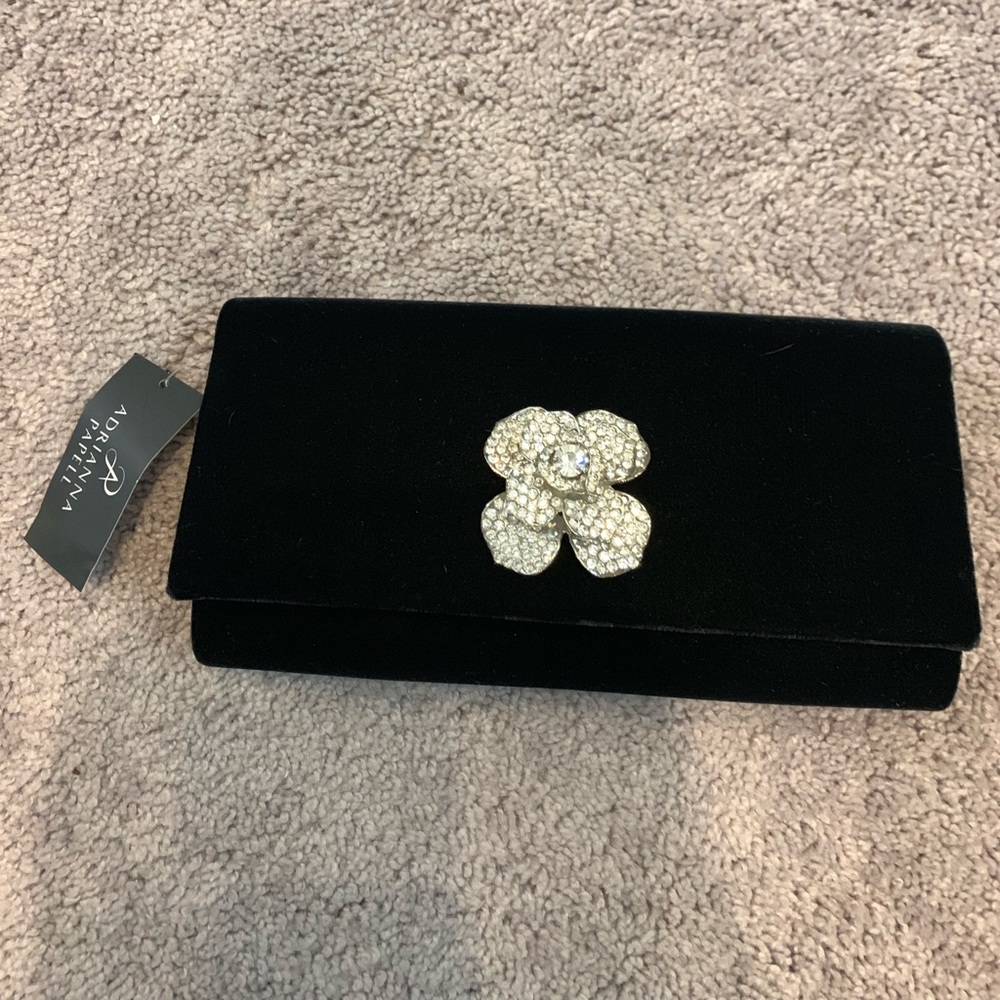 Adrianna Papell Velvet Clutch